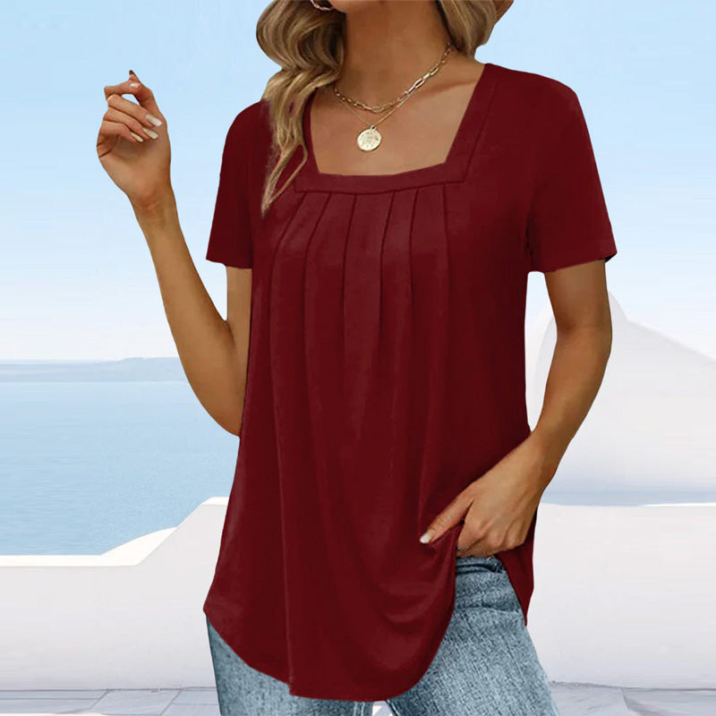 Liv - blouse plissée élégante