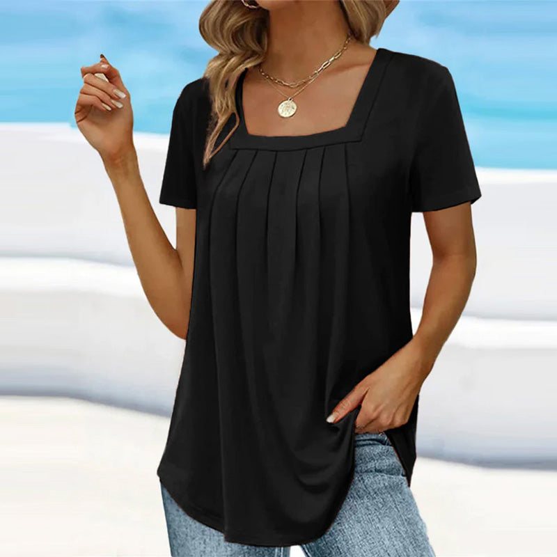 Liv - blouse plissée élégante