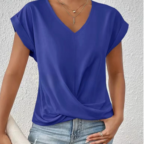 Éloïse™ | T-shirt Col Cœur Décontracté