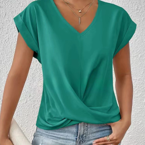Éloïse™ | T-shirt Col Cœur Décontracté