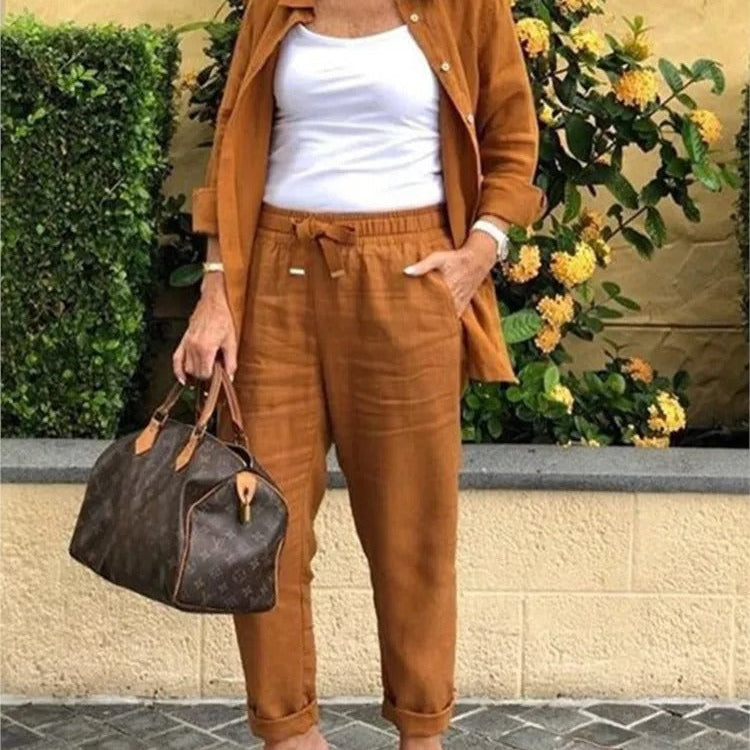 Henna™ | Ensemble Élégant et Confortable en Lin